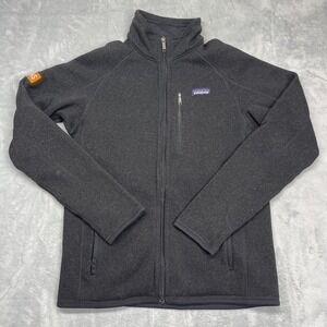 Patagonia Open DNS Better Sweater Jacket Mens Medium Black Fleece Lined Full Zip